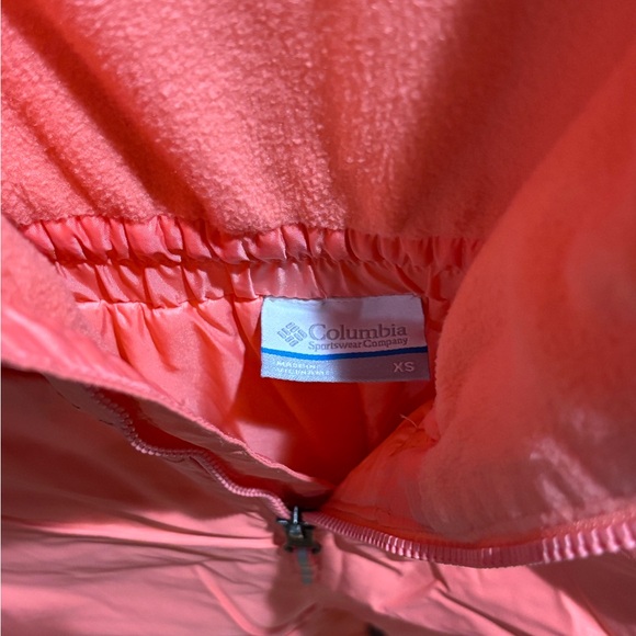 Columbia girls Bib peach color for snow skiing xs - Picture 2 of 3